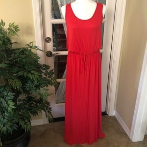 Bobeau Maxi Dress - Orange - Size Medium